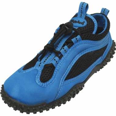 Blauw zwarte waterschoenen volwassenen carnavalskleding roosendaal