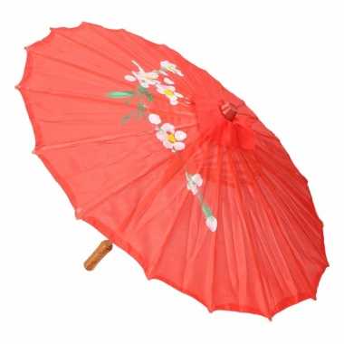 Chinese paraplu rood carnavalskleding roosendaal