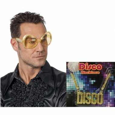 Disco accessoires verkleedset heren carnavalskleding roosendaal