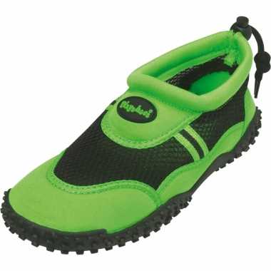 Groene waterschoenen trekkoord carnavalskleding roosendaal