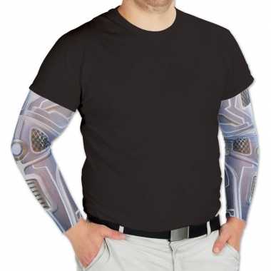 Halloween robot verkleedaccessoire mouwen volwassenen carnavalskledin