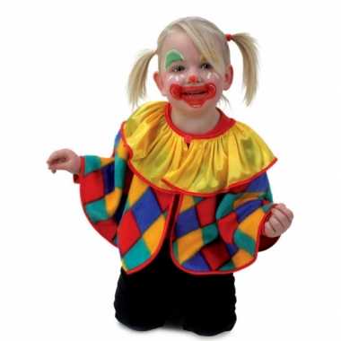 Peuter poncho clown carnavalskleding Roosendaal