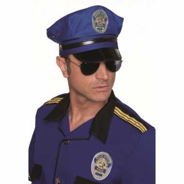 Politie pet blauw carnavalskleding roosendaal