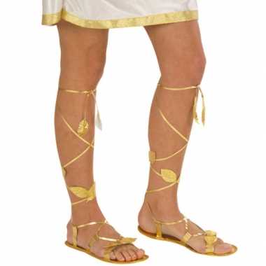 Romeinse gouden sandalen carnavalskleding Roosendaal