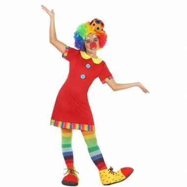 Clown floppy carnavalskleding meisjes roosendaal