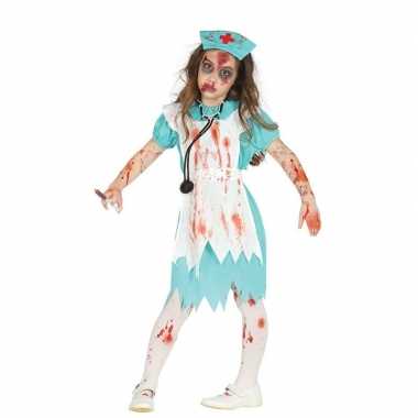 Zombie verpleegster/zuster verkleedcarnavalskleding meisjes roosendaa