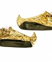 Carnavalskleding aladdin schoenen goud roosendaal