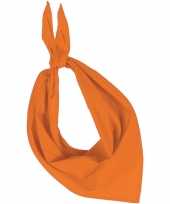 Carnavalskleding bandana zakdoek oranje volwassenen roosendaal