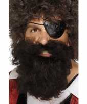 Carnavalskleding bruine piraten baard heren roosendaal