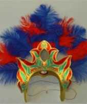Carnavalskleding caribe hoofdtooi goud roosendaal