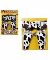 Carnavalskleding cowboy holsters koeienprint kids roosendaal