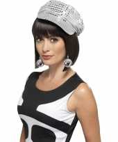 Carnavalskleding disco accessoires verkleedset disco petje oorbellen dames roosendaal