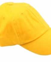 Carnavalskleding goud gele baseballcap roosendaal