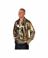 Carnavalskleding goud metallic overhemd heren roosendaal