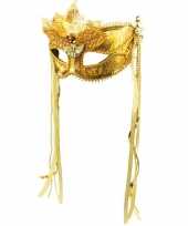 Carnavalskleding goud venetiaanse oogmasker roosendaal