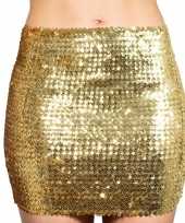 Carnavalskleding gouden glitter pailletten disco rokje dames roosendaal