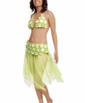 Carnavalskleding groene hawaii rok bikini roosendaal