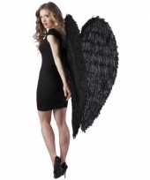 Carnavalskleding grote engelen vleugels zwart roosendaal