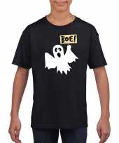 Carnavalskleding halloween spook t-shirt zwart kinderen roosendaal