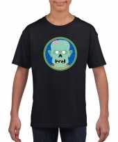 Carnavalskleding halloween zombie t-shirt zwart kinderen roosendaal