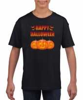 Carnavalskleding happy halloween t-shirt zwart kinderen roosendaal