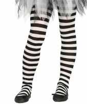 Carnavalskleding heksen verkleedaccessoires panty maillot zwart wit meisjes roosendaal