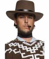 Carnavalskleding heren cowboy hoed bruin roosendaal