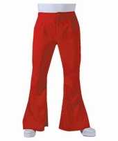 Carnavalskleding heren hippie broek rood roosendaal
