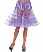 Carnavalskleding lange lavendel paarse petticoat dames roosendaal