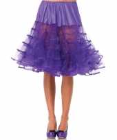 Carnavalskleding lange paarse petticoat dames roosendaal