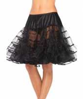 Carnavalskleding lange zwarte petticoat dames roosendaal