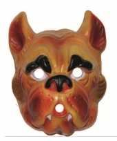 Carnavalskleding plastic hond masker volwassenen roosendaal