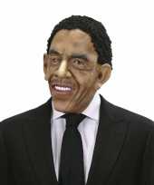 Carnavalskleding president obama masker pruik roosendaal