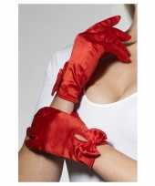 Carnavalskleding rode korte verkleed handschoenen dames roosendaal