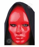 Carnavalskleding rood gezichtsmasker roosendaal