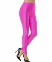 Carnavalskleding roze spandex verkleed legging dames roosendaal