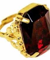 Carnavalskleding sinterklaas verkleed ring goud rood rechthoekig heren roosendaal