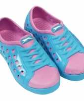 Carnavalskleding slazenger waterschoenen dames blauw roze roosendaal