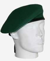 Carnavalskleding soldaten baret commando groen roosendaal