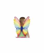 Carnavalskleding vlinder vleugels regenboog roosendaal