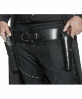 Carnavalskleding western riem zwart holsters roosendaal