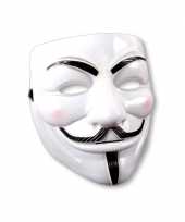 Carnavalskleding wit v for vendetta masker roosendaal