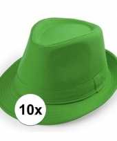 Carnavalskleding x groen trilby verkleed hoedjes volwassenen roosendaal 10114688