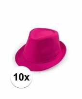 Carnavalskleding x toppers roze trilby hoedjes roosendaal 10109533
