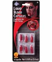 Carnavalskleding x vloeibaar nepbloed capsules roosendaal