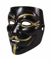 Carnavalskleding zwart v for vendetta masker roosendaal