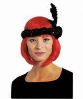 Carnavalskleding zwarte charleston hoofdband roosendaal