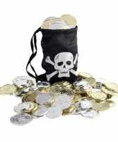 Carnavalskleding zwarte piraten buidel munten roosendaal
