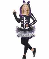 Halloween skelet kat carnavalskleding meisjes roosendaal