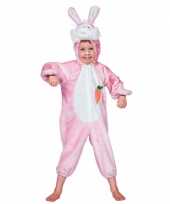 Roze konijnen carnavalskleding kinderen roosendaal